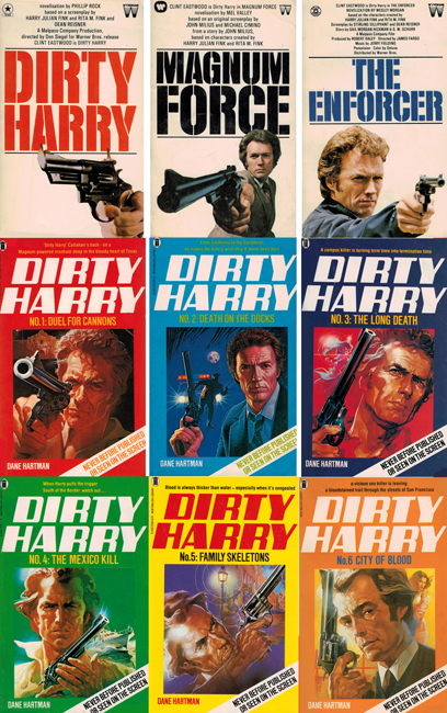 <b>    Eastwood, Clint:  (Dane Hartman, <i>et al.</i>:  <i>Dirty Harry</i>)</b>, various titles
